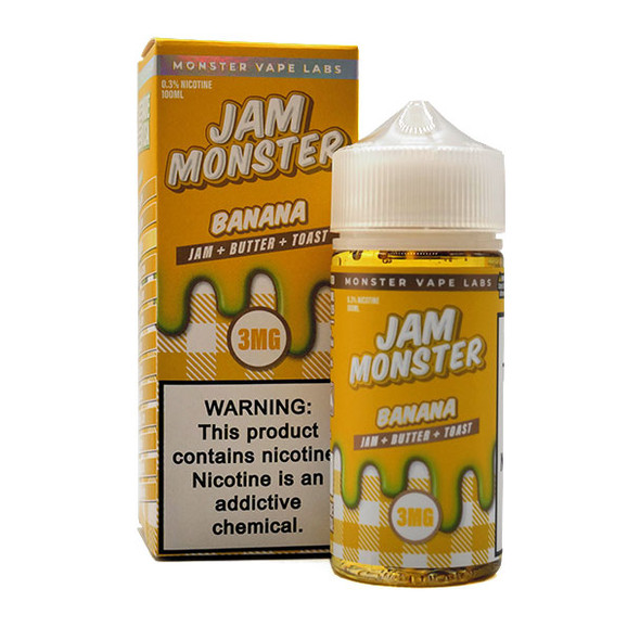 Banana - 3mg - Jam Monster - 100mL