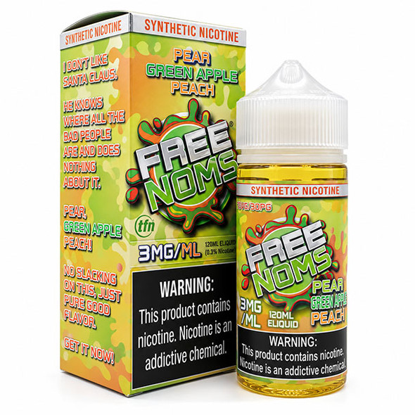 Pear Green Apple Peach - 3mg - Free Noms by Nomenon - 120mL