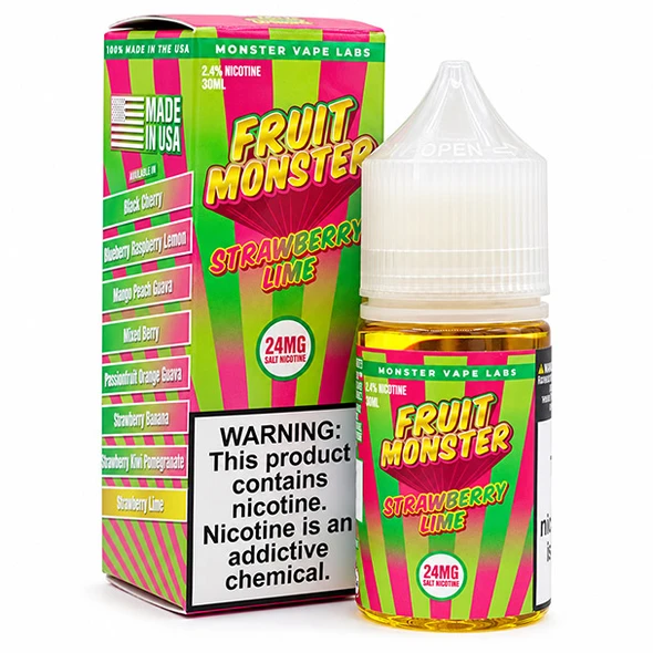 Strawberry Lime - 24mg - Fruit Monster Salts - 30mL