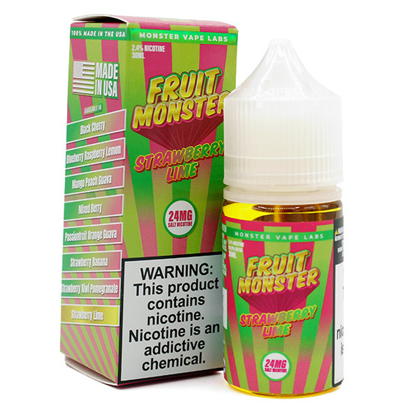 Strawberry Lime - 24mg - Fruit Monster Salts - 30mL