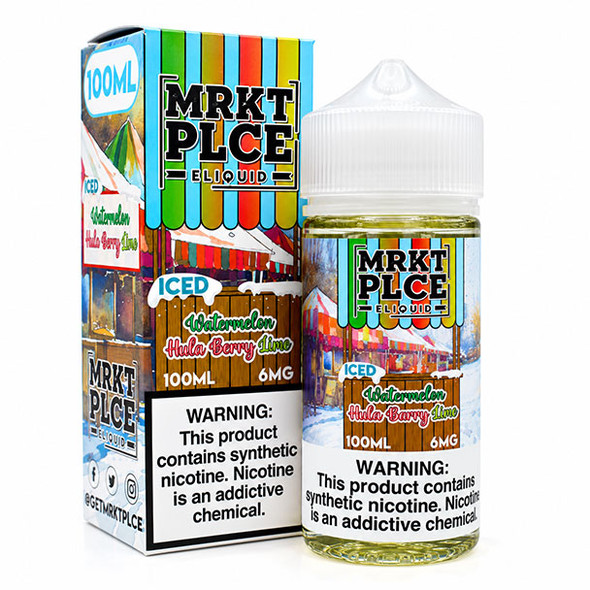 Iced Watermelon Hulaberry Lime - 6mg - MRKT PLCE - 100mL