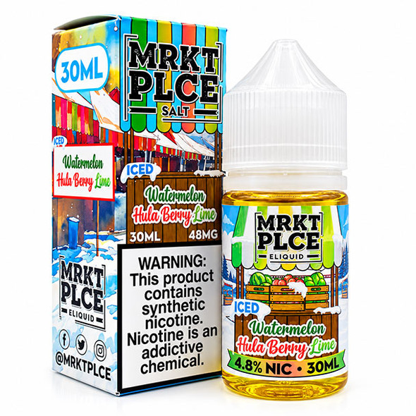 Iced Watermelon Hula Berry Lime - 48mg - MRKTPLCE Salt - 30mL