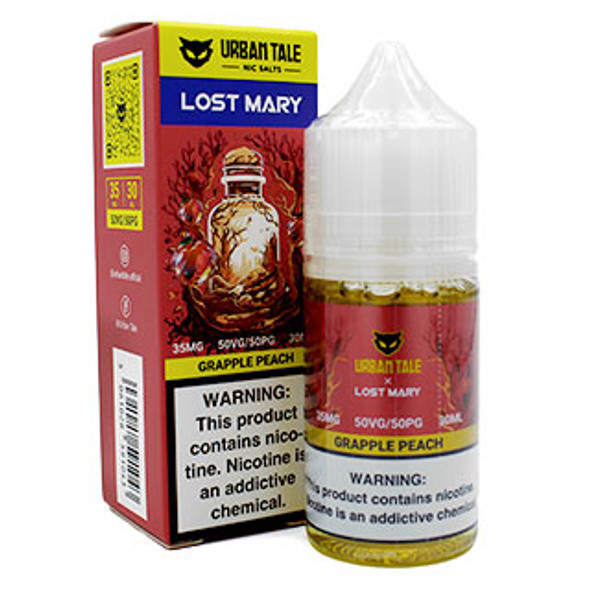 Grapple Peach - 50mg - Urban Tale X Lost Mary - 30mL Thumbnail Sized