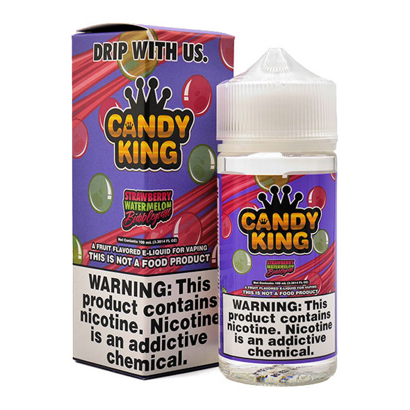 Strawberry Watermelon Bubblegum - Candy King - 100mL - 0mg