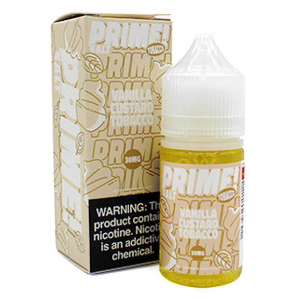 Vanilla Custard Tobacco - 30mg - Prime Tobacco Salts - 30mL Thumbnail Sized
