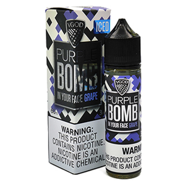 ICED Purple Bomb - VGOD E-Liquid - 60ml - 3mg - Thumbnail sized