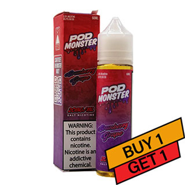 Cranberry Grape - 20mg - Pod Monster - 60mL - Thumbnail