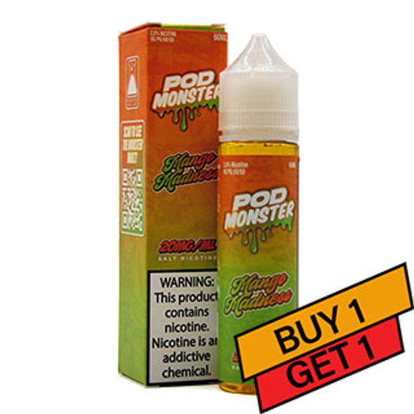 Mango Madness - 20mg - Pod Monster Salts - 60mL Buy 1 Get 1 - Thumbnail