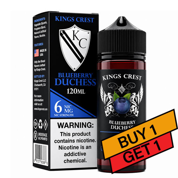 Blueberry Duchess Reserve - 6mg - Kings Crest - 120mL Buy 1 Get 1