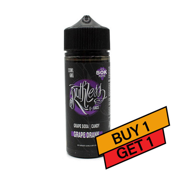 Grape Drank - 3mg - Ruthless - 120mL Buy 1 Get 1