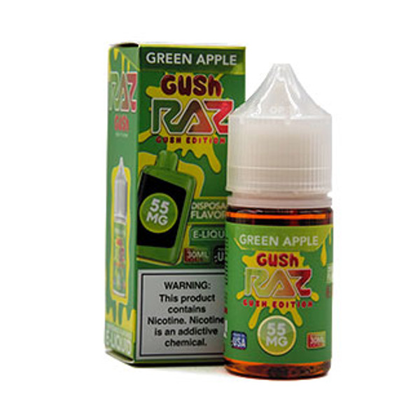 Green Apple Gush - 55mg - Pod Juice X RAZ - 30mL