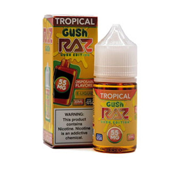 Tropical Gush - 55mg - Pod Juice X RAZ - 30mL