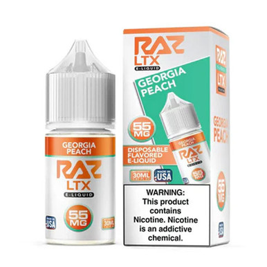 Georgia Peach - 55mg - Pod Juice x Raz LTX - 30mL