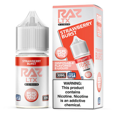 Strawberry Burst - 35mg - Pod Juice x Raz LTX - 30mL