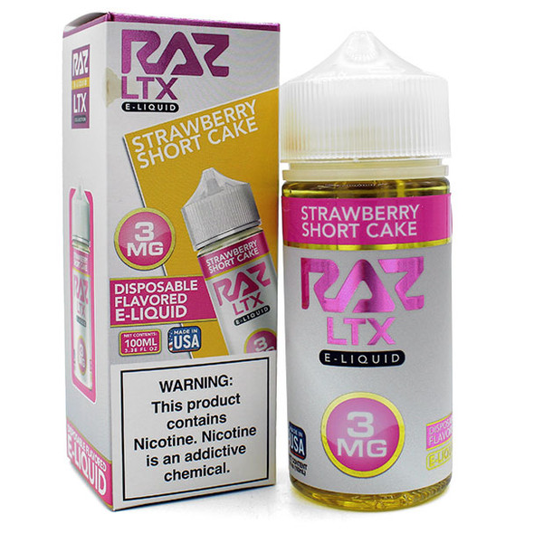 Strawberry Shortcake - 3mg - Pod Juice x Raz - 100mL