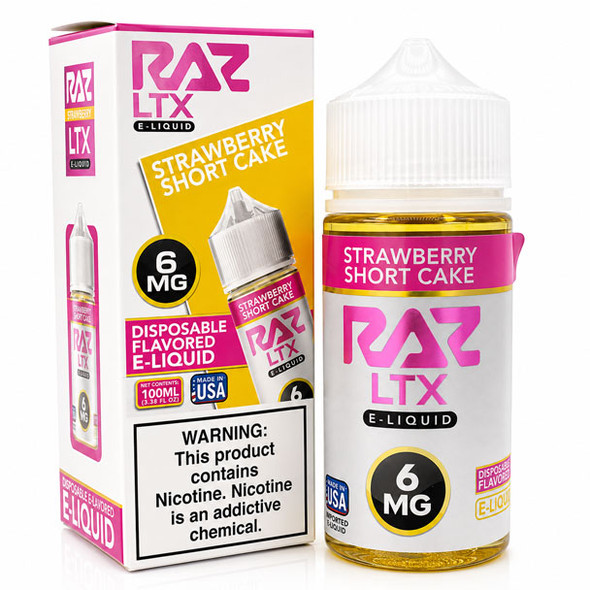 Strawberry Shortcake - 6mg - Pod Juice x Raz - 100mL