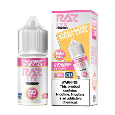 Strawberry Shortcake - 55mg - Pod Juice x Raz LTX - 30mL