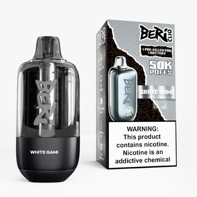 BERI Cliq 50K Disposable Kit White Gami