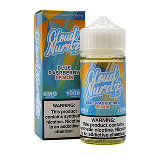 Iced Blue Raspberry Lemon - 6mg  - Cloud Nurdz - 100mL Thumbnail Sized