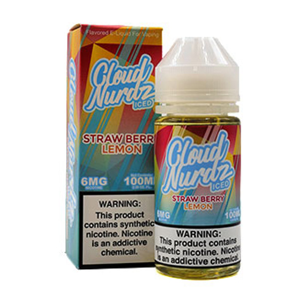 Iced Strawberry Lemon  - 6mg - Cloud Nurdz - 100mL Thumbnail Sized