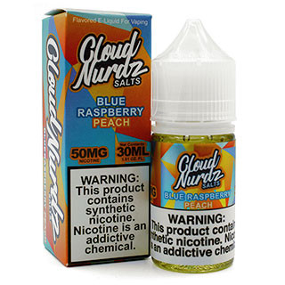 Blue Raspberry Peach - 50mg - Cloud Nurdz Salts - 30mL