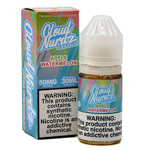 ICED Watermelon Apple - 50mg - Cloud Nurdz Salts - 30mL Thumbnail Sized