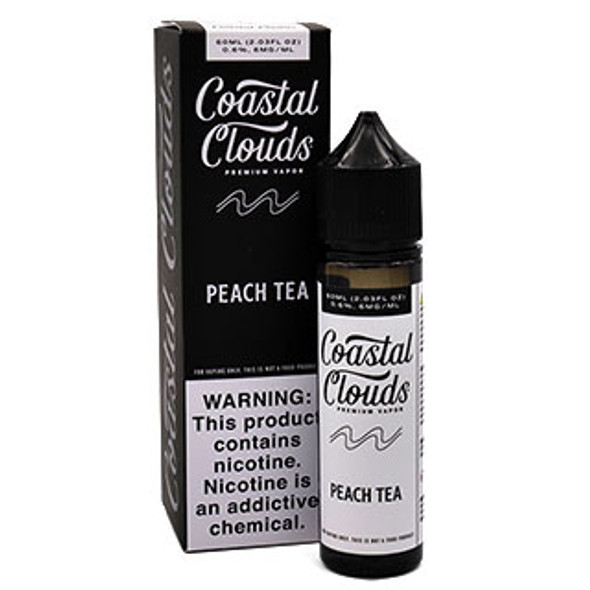 Peach Tea - Coastal Clouds Co. - 60mL - 6mg - Box and Bottle - Thumbnail
