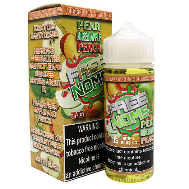Pear Green Apple Peach - 6mg - Free Noms by Nomenon - 120mL
