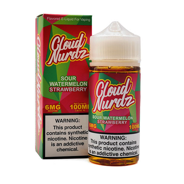 Watermelon Strawberry Sour - 6mg - Cloud Nurdz - 100mL
