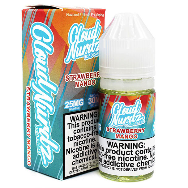 ICED Strawberry Mango - 50mg - Cloud Nurdz Salts - 30mL