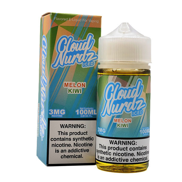 Cloud Nurdz ICED Melon Kiwi -  3mg - Cloud Nurdz - 100mL