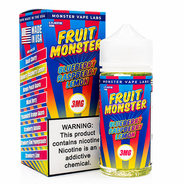 Blueberry Raspberry Lemon - Fruit Monster - 100mL - 3mg