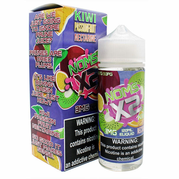 Kiwi Passion Fruit Nectarine - 3mg - Noms X2 By Nomenon - 120mL