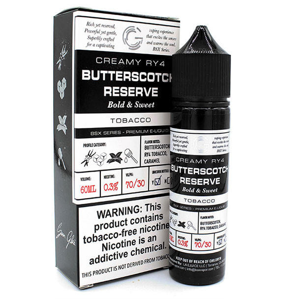 GLAS Butterscotch Reserve - Glas - BSX Series - 60mL -  3mg
