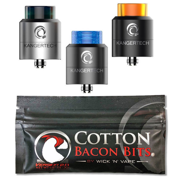 Kanger Aite RDTA Tank With 1 Bag Cotton Bacon Bits by Wick N Vape