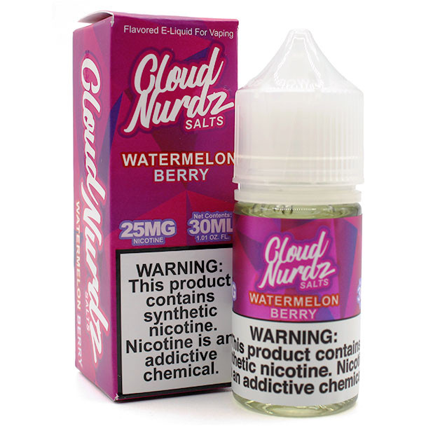 Watermelon Berry - 25mg - Cloud Nurdz Salts - 30mL