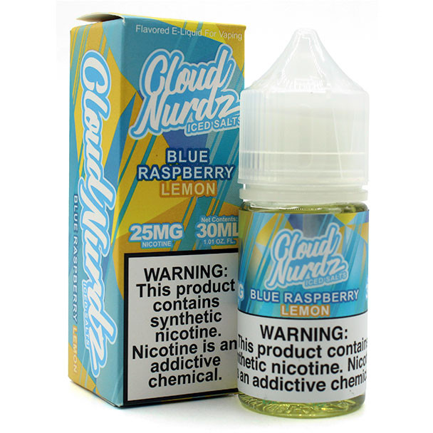 ICED Blue Raspberry Lemon - 25mg - Cloud Nurdz Salts - 30mL