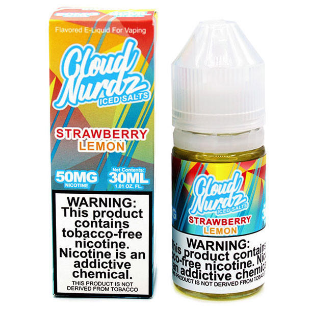ICED Strawberry Lemon  - 25mg - Cloud Nurdz Salts - 30mL