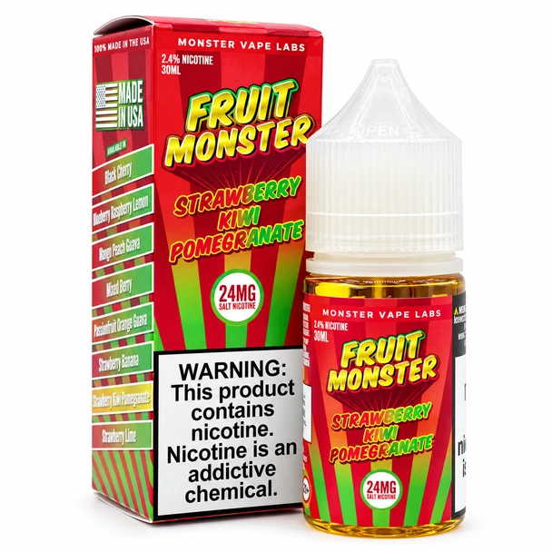 Strawberry Kiwi Pomegranate - Fruit Monster Salt - 30mL - 24mg