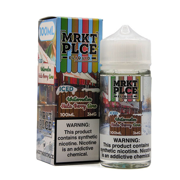 Iced Watermelon Hulaberry Lime - 3mg - MRKT PLCE - 100mL