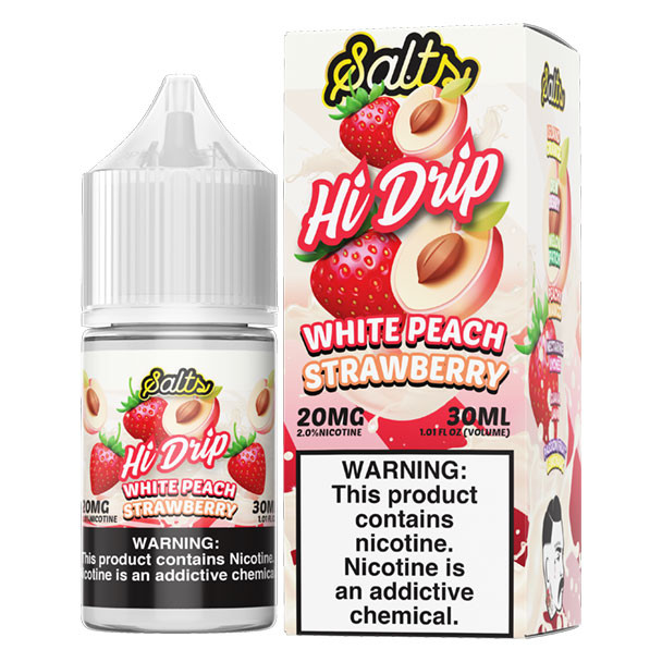 White Peach Strawberry - 20mg - Hi-Drip Salt - 30mL