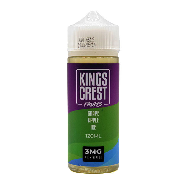 Grape Apple Ice - 3mg - Kings Crest Fruits - 120mL
