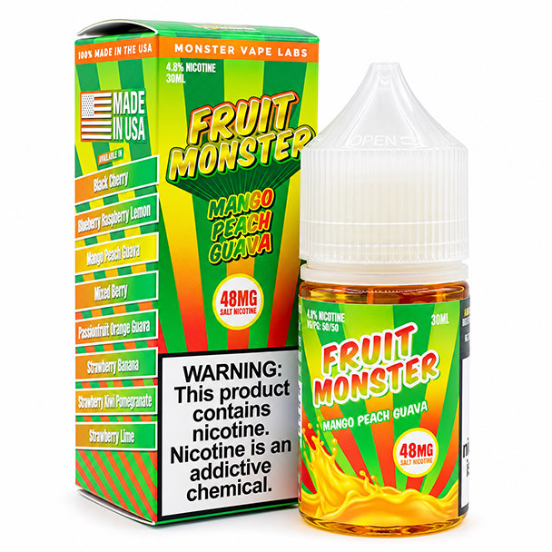 Mango Peach Guava - 48mg - Fruit Monster Salts - 30mL