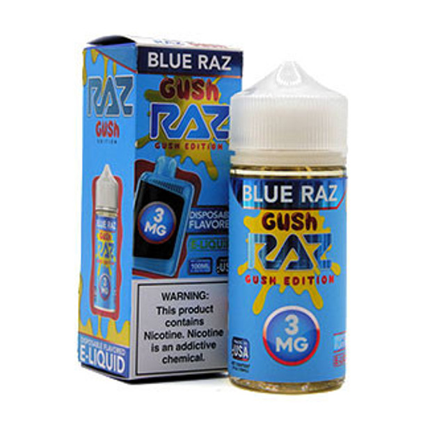 Blue Razz Gush - 3mg - Pod Juice X RAZ - 100mL