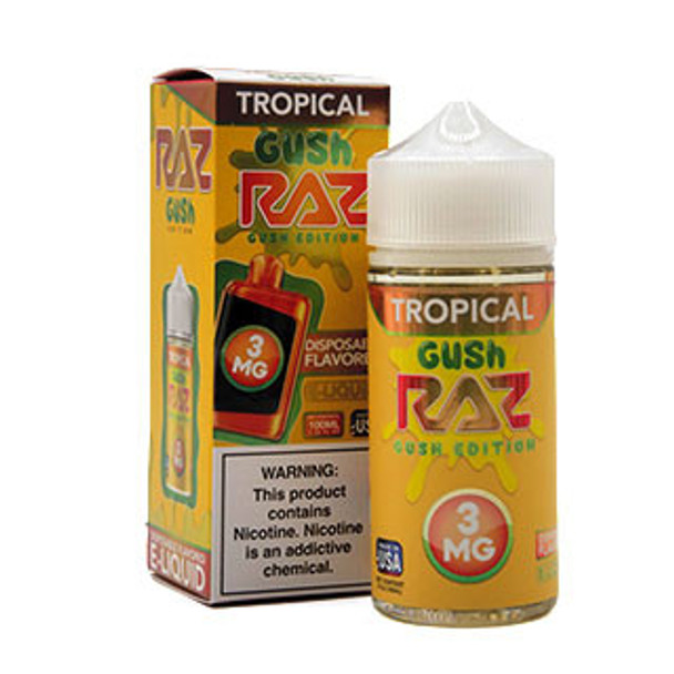 Tropical Gush - 3mg - Pod Juice X RAZ - 100mL