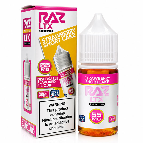 Strawberry Shortcake - 55mg - Pod Juice x Raz LTX - 30mL