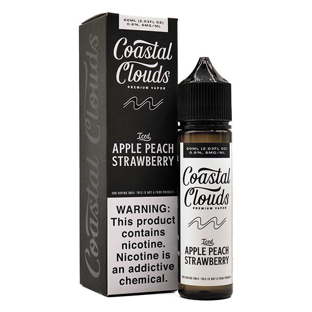 ICED Apple Peach Strawberry - Coastal Clouds Co. - 60mL - 6mg