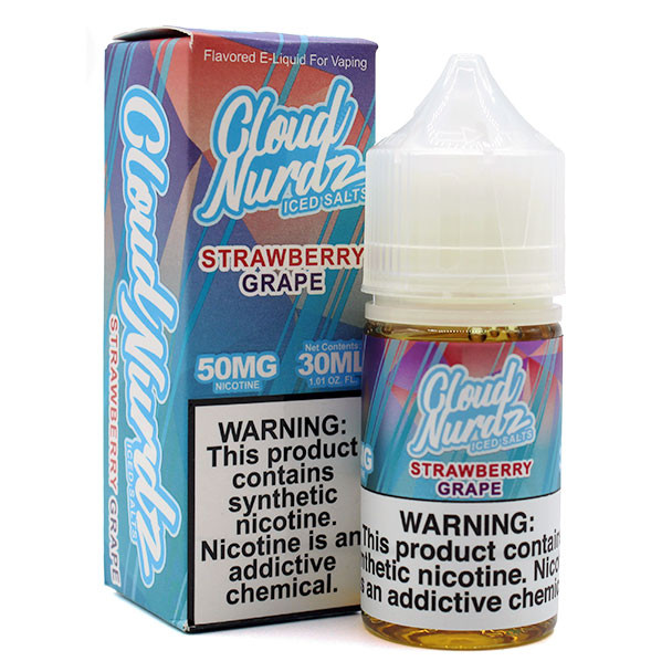 ICED Strawberry Grape - 50mg - Cloud Nurdz Salts - 30mL
