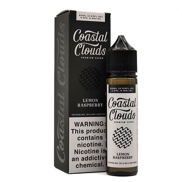 Lemon Raspberry - Coastal Clouds Co. - 60mL - 6mg  - Box and Bottle