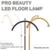 Pro Beauty LED Floor Lamp + Phone Clip | Color Temperature